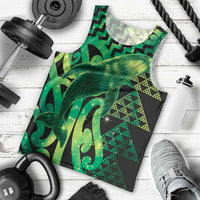Humpback Whale Matariki New Zealand Men Tank Top NZ Maori Paikea Poutama Luxury Green