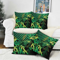 Humpback Whale Matariki New Zealand Pillow Cover NZ Maori Paikea Poutama Luxury Green