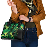 Humpback Whale Matariki New Zealand Shoulder Handbag NZ Maori Paikea Poutama Luxury Green