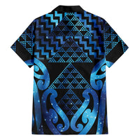 Taniko Motifs Matariki New Zealand Family Matching Summer Maxi Dress and Hawaiian Shirt NZ Niho Taniwha Poutama LT14 - Polynesian Pride