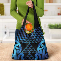 Taniko Motifs Matariki New Zealand Grocery Bag NZ Niho Taniwha Poutama