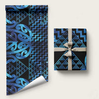 Taniko Motifs Matariki New Zealand Wrapping Paper NZ Niho Taniwha Poutama