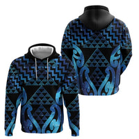 Taniko Motifs Matariki New Zealand Zip Hoodie NZ Niho Taniwha Poutama