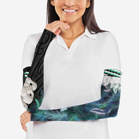 Aotearoa Korowai Motif Arm Sleeves Hei Tiki Poutama Maori Pattern LT14 - Polynesian Pride