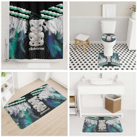 Aotearoa Korowai Motif Bathroom Set Hei Tiki Poutama Maori Pattern LT14 - Polynesian Pride