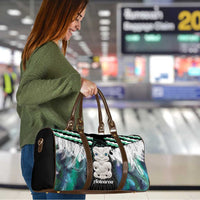 Aotearoa Korowai Motif Travel Bag Hei Tiki Poutama Maori Pattern - Polynesian Pride