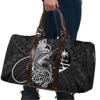 Guam Blue Marlin Fishing Travel Bag Guahan Fish Hook Tattoo Black Version