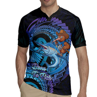 Personalised Blue Marlin Fishing New Zealand Rugby Jersey NZ Kiwi Cowboy Born To Fish