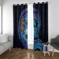 Personalised Blue Marlin Fishing New Zealand Window Curtain NZ Kiwi Cowboy Born To Fish