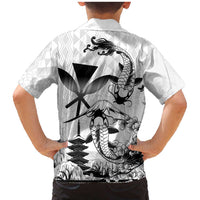 Japan And Hawaii Family Matching Mermaid Dress and Hawaiian Shirt Sakura Koi Fish Hawaiian Lei Kanaka LT14 - Polynesian Pride