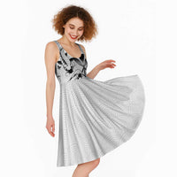 Japan And Hawaii Midi Dress Sakura Koi Fish Hawaiian Lei Kanaka LT14 - Polynesian Pride