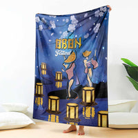 Japan Obon Festival Blanket Sakura Lanterns With Bon Dance - Polynesian Pride