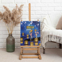 Japan Obon Festival Canvas Wall Art Sakura Lanterns With Bon Dance - Polynesian Pride