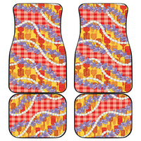 Hawaii Kahili Palaka Motifs Car Mats Hawaiian Honohono Pikake Lei
