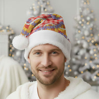 Hawaii Kahili Palaka Motifs Christmas Santa Hat Hawaiian Honohono Pikake Lei
