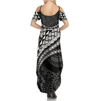 Hawaii Lauhala Tattoo Family Matching Summer Maxi Dress and Hawaiian Shirt Hawaiian Hala Leaf Weaving