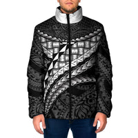Hawaii Lauhala Tattoo Padded Jacket Hawaiian Hala Leaf Weaving