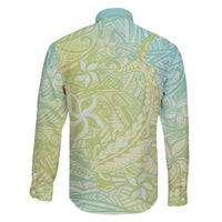 Baby Green Gradient Polynesia Family Matching Puletasi and Hawaiian Shirt Hawaiian Tribal Hammerhead Shark Tattoo LT14 - Polynesian Pride