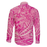 Beige Gradient Polynesia Family Matching Off The Shoulder Long Sleeve Dress and Hawaiian Shirt Hawaiian Tribal Hammerhead Shark Tattoo LT14 - Polynesian Pride
