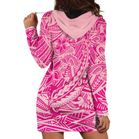 Beige Gradient Polynesia Hoodie Dress Hawaiian Tribal Hammerhead Shark Tattoo LT14 - Polynesian Pride