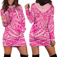 Beige Gradient Polynesia Hoodie Dress Hawaiian Tribal Hammerhead Shark Tattoo LT14 - Polynesian Pride