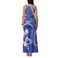 FSM Chuuk Constitution Day Family Matching Tank Maxi Dress and Hawaiian Shirt Frangipani Flowers Polynesian Curves Style LT14 - Polynesian Pride