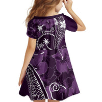 FSM Chuuk Family Matching Mermaid Dress and Hawaiian Shirt Turtle Tropical Flowers Polynesian - Purple LT14 - Polynesian Pride