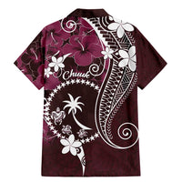 FSM Chuuk Family Matching Mermaid Dress and Hawaiian Shirt Turtle Tropical Flowers Polynesian - Pink LT14 - Polynesian Pride