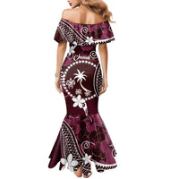 FSM Chuuk Family Matching Mermaid Dress and Hawaiian Shirt Turtle Tropical Flowers Polynesian - Pink LT14 - Polynesian Pride