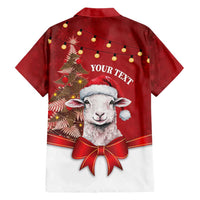 Personalized New Zealand Sheep Christmas Hawaiian Shirt Hipi Meri Kirihimete Silver Fern Xmas Tree - Polynesian Pride