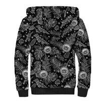 Hawaii Christmas Sherpa Hoodie Tropical Style With Coat Of Arms LT14 - Polynesian Pride