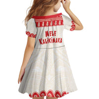 Red Mele Kalikimaka Hawaii Family Matching Long Sleeve Bodycon Dress and Hawaiian Shirt Funny Ho Ho Ho Santa Shaka LT14 - Polynesian Pride