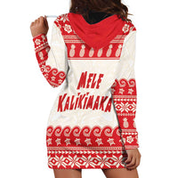 Red Mele Kalikimaka Hawaii Hoodie Dress Funny Ho Ho Ho Santa Shaka LT14 - Polynesian Pride