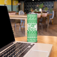 Green Mele Kalikimaka Hawaii Skinny Tumbler Funny Ho Ho Ho Santa Shaka LT14 - Polynesian Pride