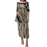 Black Palaka Hawaii Leis Puletasi Hawaiian-plaid Elegant Tropical Vibes - Polynesian Pride