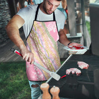 Pink Palaka Hawaii Leis Apron Hawaiian-plaid Elegant Tropical Vibes - Polynesian Pride