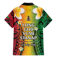 Vanuatu Independence Day Family Matching Mermaid Dress and Hawaiian Shirt Long God Yumi Stanap Happy 45th Anniversary LT14