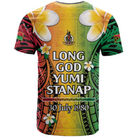 Vanuatu Independence Day T Shirt Long God Yumi Stanap Happy 45th Anniversary LT14