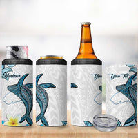 Personalised Aloha Hawaii Kahoolawe Island 4 in 1 Can Cooler Tumbler Target Isle Map With Humpback Whale LT14 - Polynesian Pride