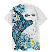 Personalised Aloha Hawaii Kahoolawe Island Family Matching Mermaid Dress and Hawaiian Shirt Target Isle Map With Humpback Whale LT14 - Polynesian Pride