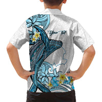 Personalised Aloha Hawaii Kahoolawe Island Family Matching Off Shoulder Maxi Dress and Hawaiian Shirt Target Isle Map With Humpback Whale