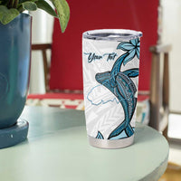Personalised Aloha Hawaii Kahoolawe Island Tumbler Cup Target Isle Map With Humpback Whale LT14 - Polynesian Pride