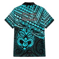 Matariki New Zealand Hawaiian Shirt Maori New Year Tiki Turquoise Version LT14 - Polynesian Pride