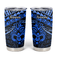 Matariki New Zealand Tumbler Cup Maori New Year Tiki Blue Version