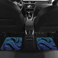 Personalised Polynesia Blue Marlin Fishing Car Mats Marlin Anchor Tattoo Polynesian Pattern
