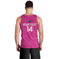 Custom New Zealand Silver Fern Rugby Men Tank Top Go Aotearoa - Pink Version