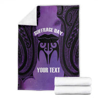 Personalised New Zealand Suffrage Day Blanket Maori Tattoo Galaxy Vibe LT14 - Polynesian Pride
