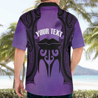 Personalised New Zealand Suffrage Day Hawaiian Shirt Maori Tattoo Galaxy Vibe - Polynesian Pride