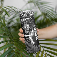New Zealand Silver Fern Rugby Skinny Tumbler All Black Koru Maori LT14 - Polynesian Pride