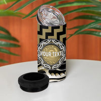 Aotearoa Waikato Tainui Personalised 4 in 1 Can Cooler Tumbler Maori Iwi Poutama Puhoro Tattoo LT14 - Polynesian Pride